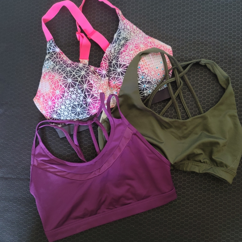 Set of 3 Victoria's Secret PINK sports bras